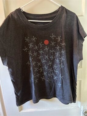 Hand printed short sleeved Graphic Tee